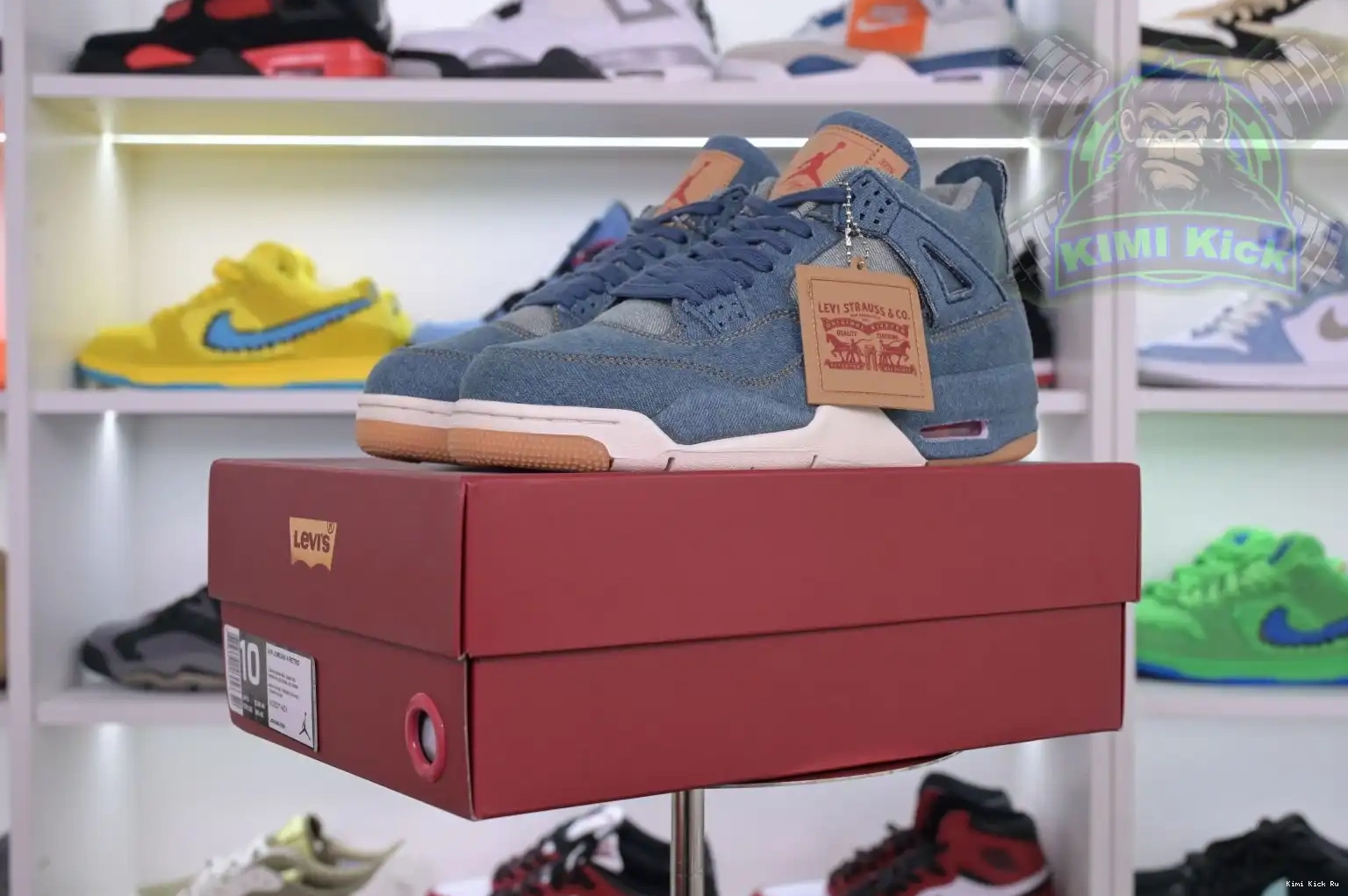 Jordan Air Kimikick Jordan 4 levis denim retro 0725